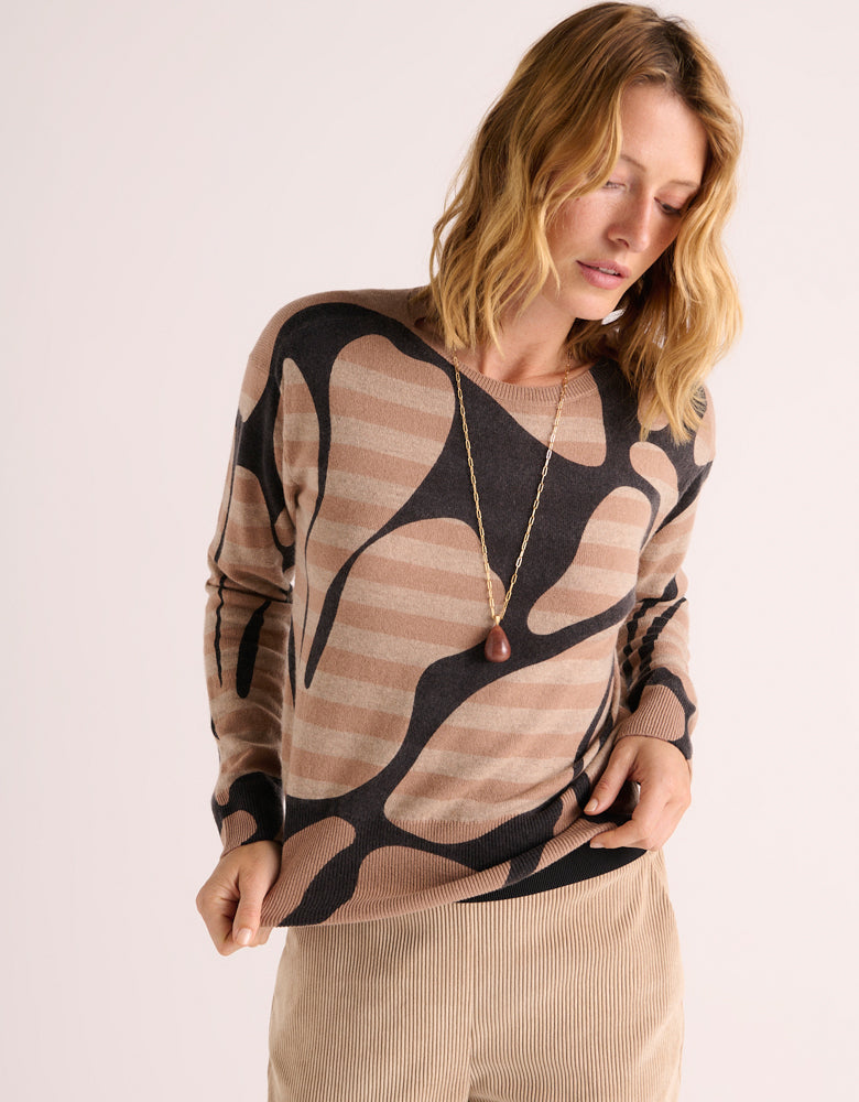 Pull imprimé ABISTRIPE-ROND/88252/791