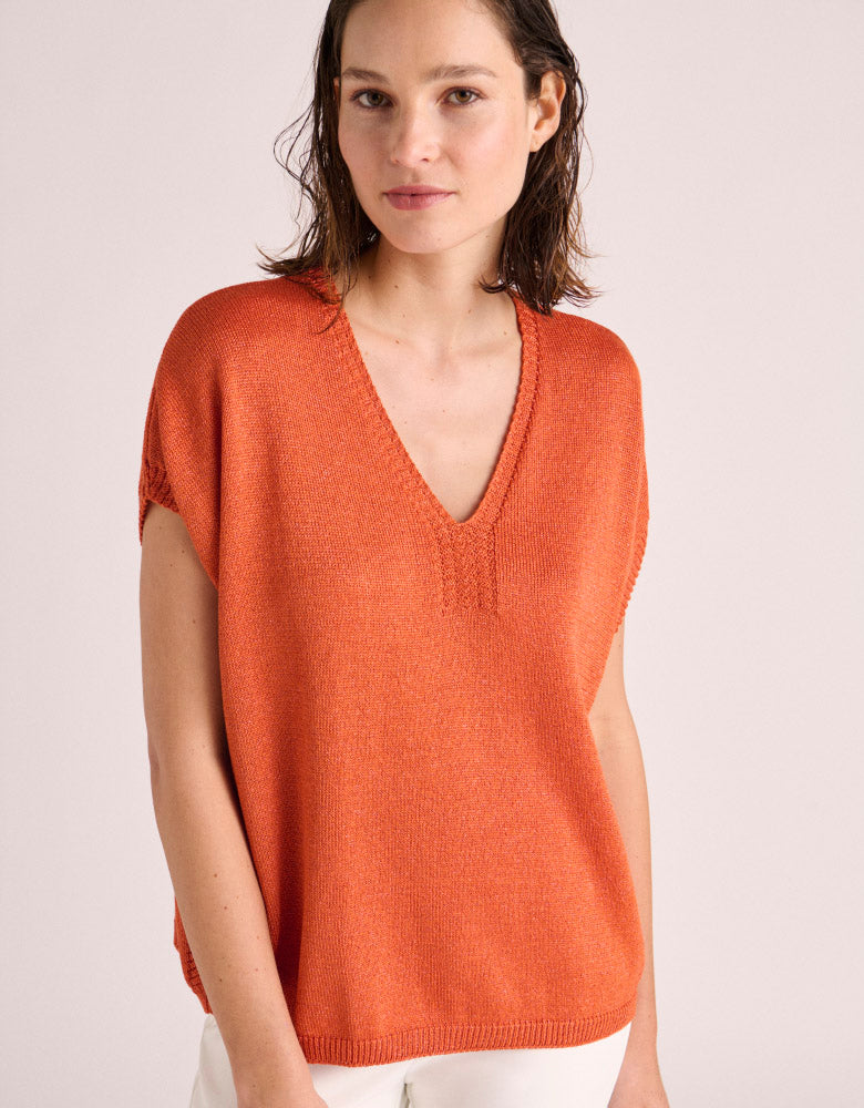Pull maille manches courtes ACORES-BIS/87247/831