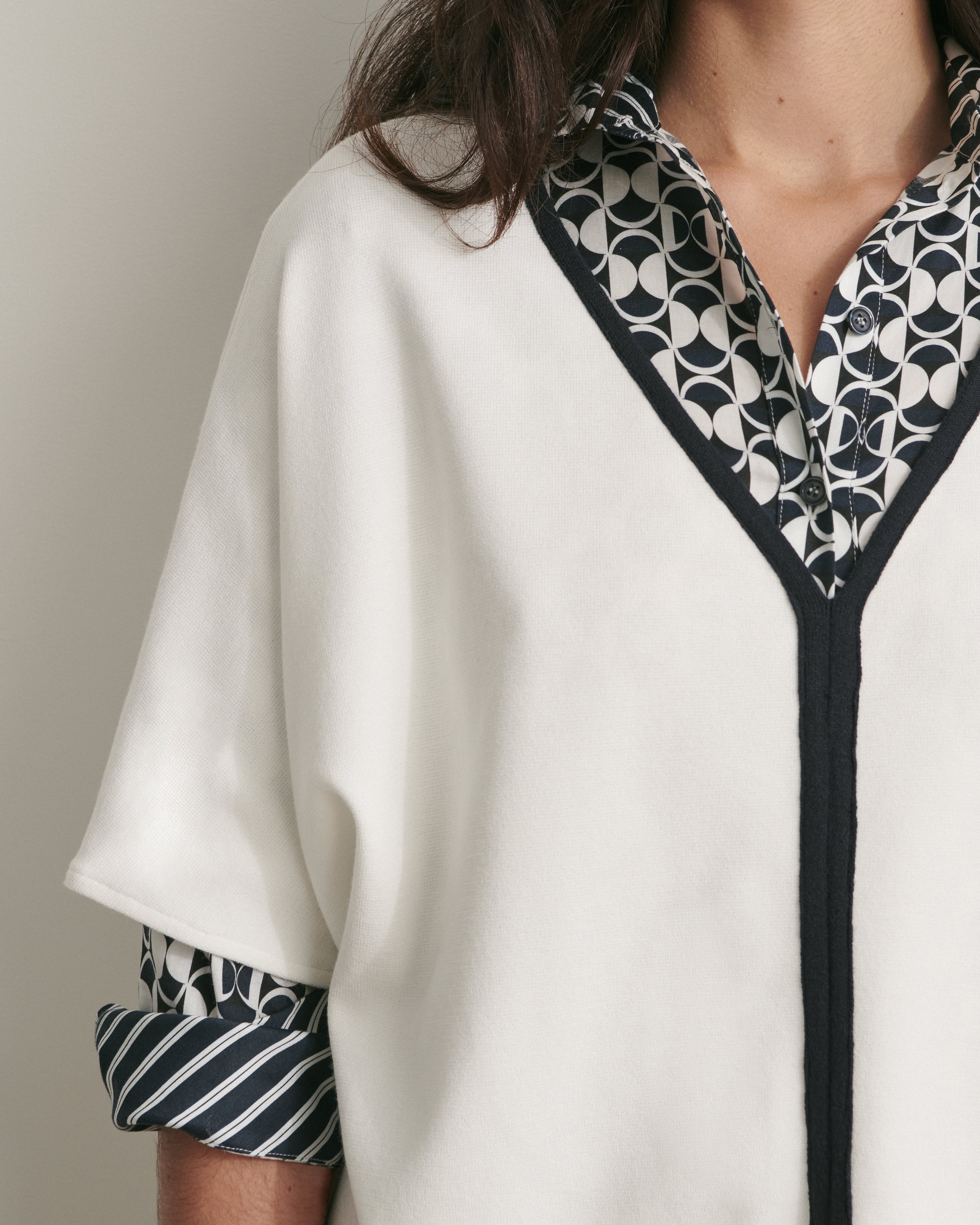 Pull kimono en maille milano AMER11/11204/751