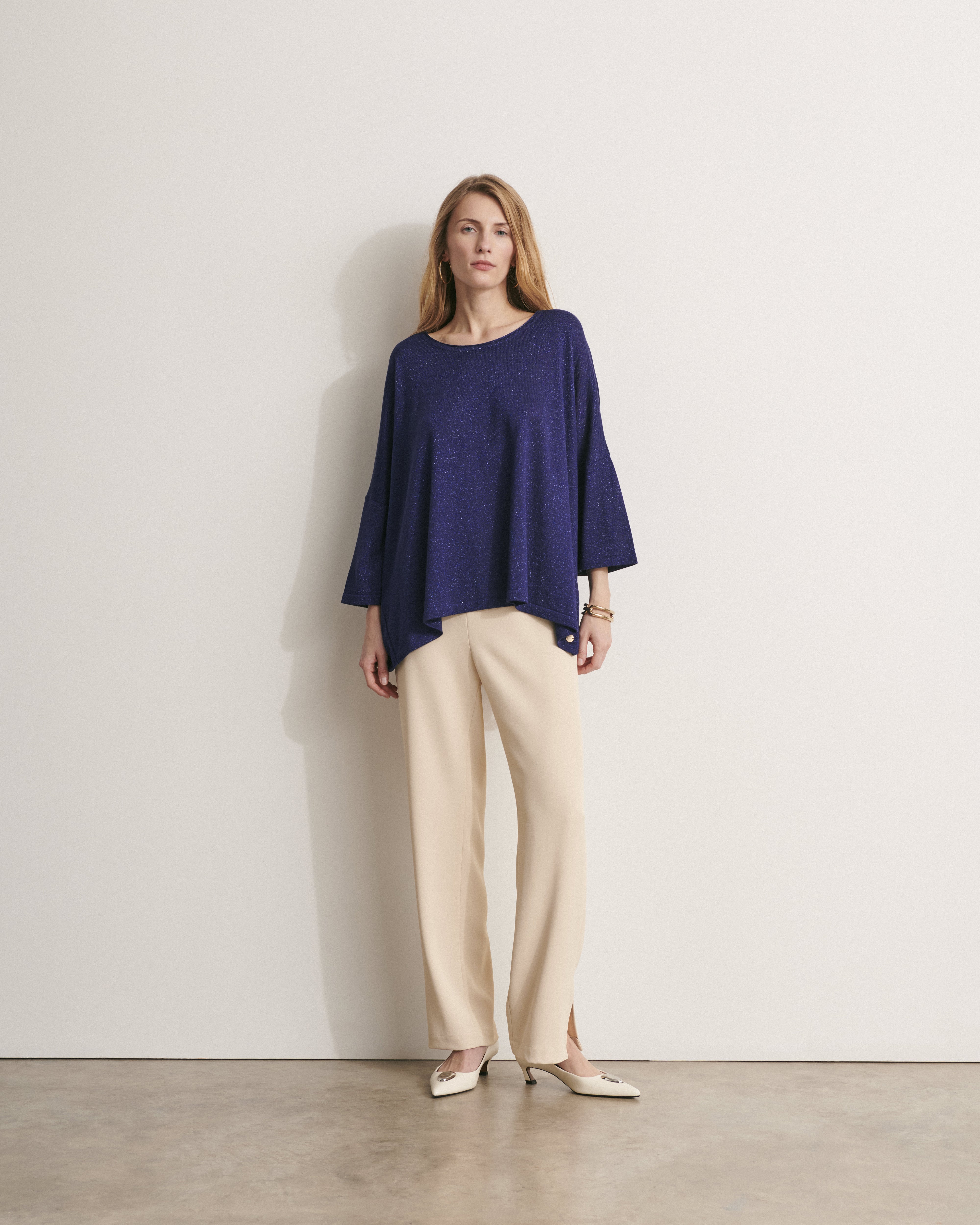 Pull oversize en maille irisée AMILLY/11053/887