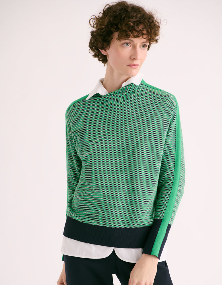 Jacquard knit sweater AMSONIA/88029/861