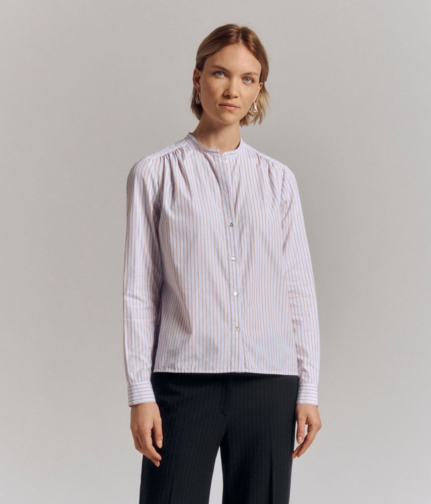 Pinstripe blouse CLARA-T780A-SV/78149/531