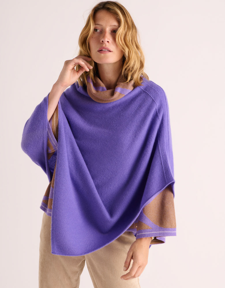 GIRLYNETTE88/88257/341 Cashmere Knit Cape