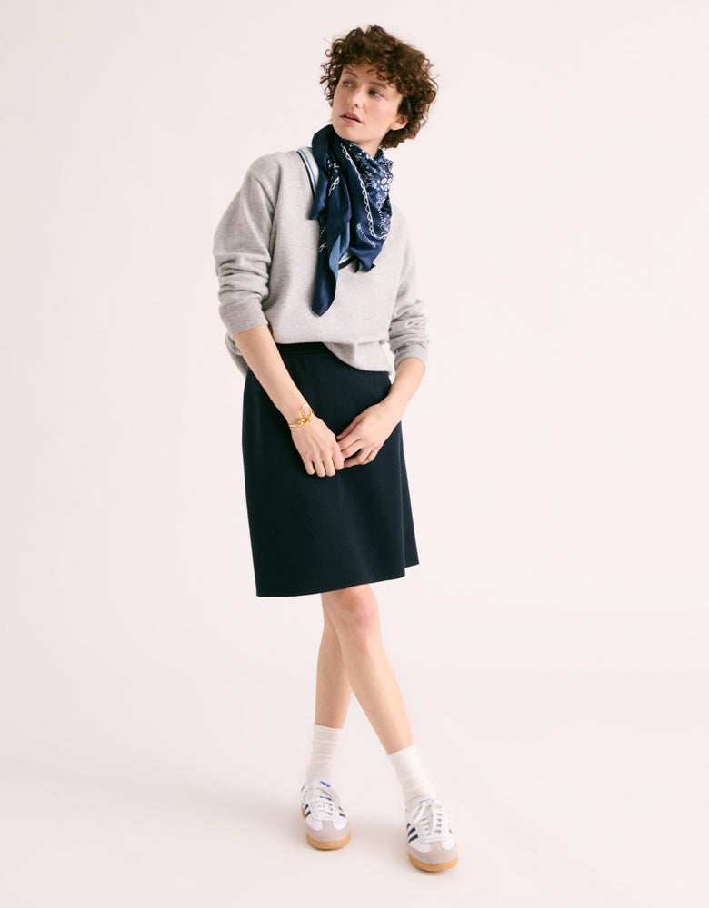 INFINITIF88/88213/319 Merino wool knit skirt