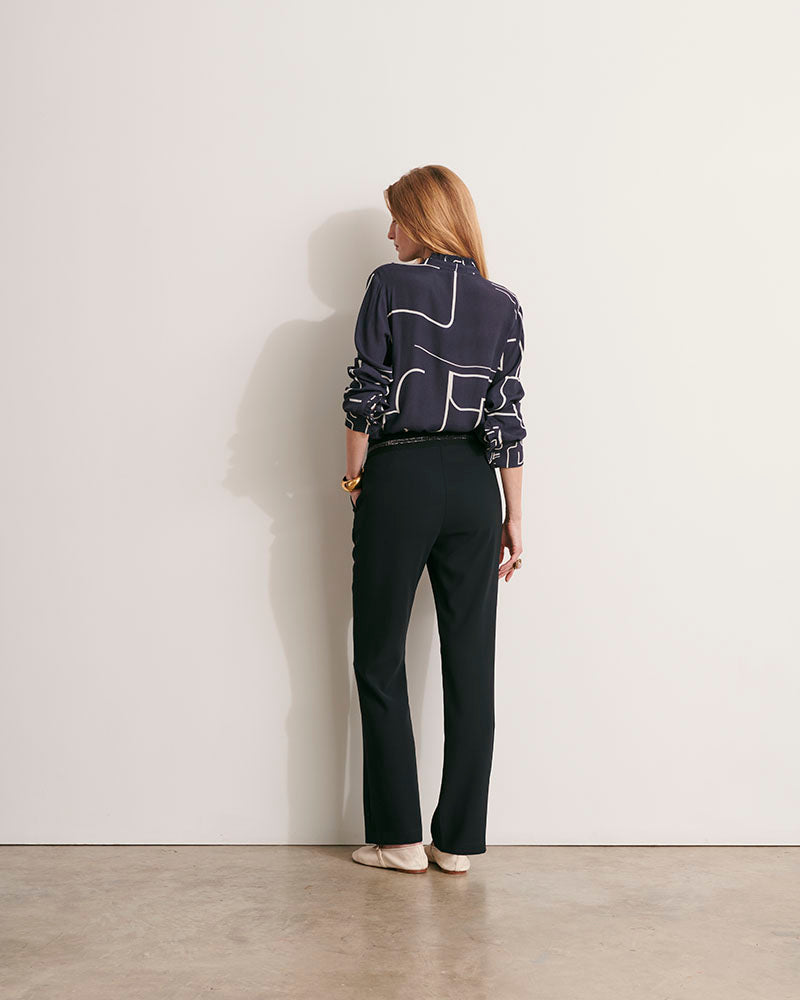 pantalon inspiration sous pont bleu marine