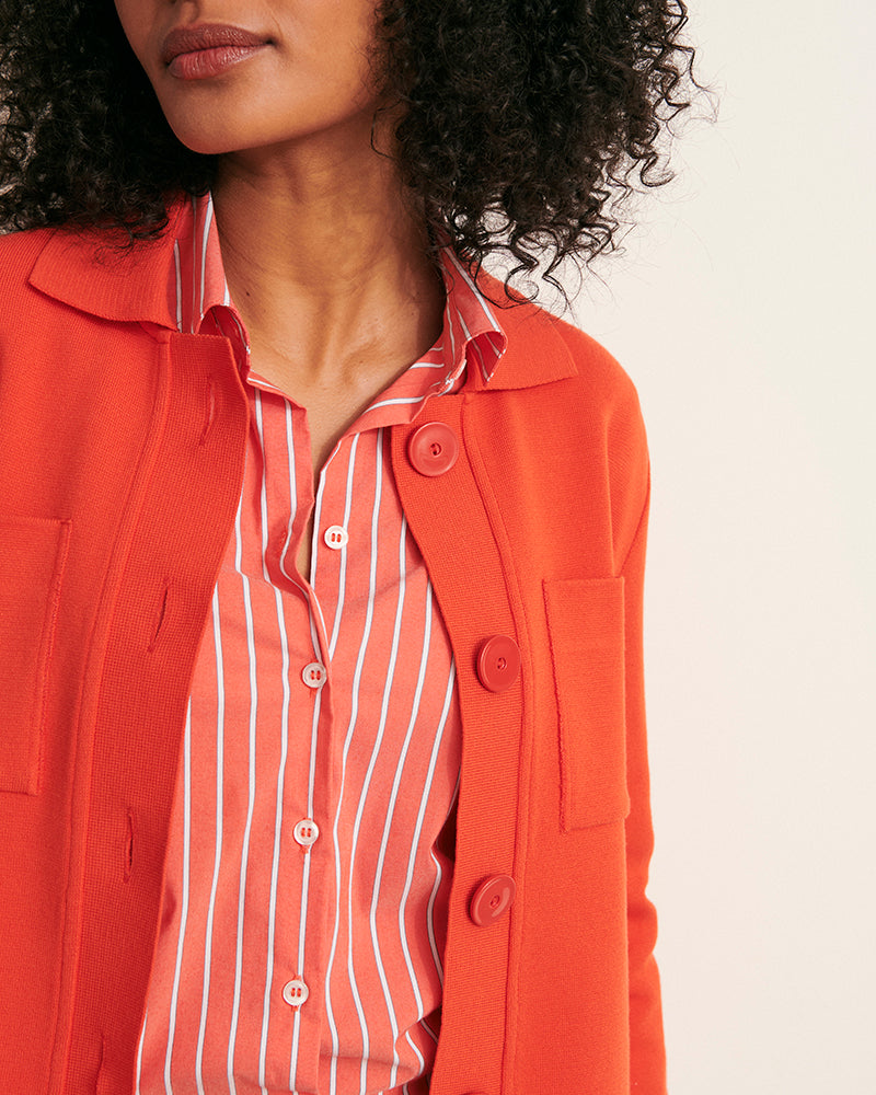 veste en maille milano stretch orange