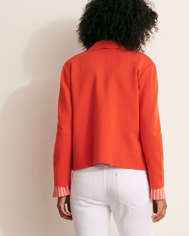 veste en maille milano stretch orange