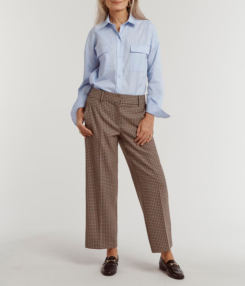 Pantalon en gabardine stretch écologique PALIBRIT/78098/544