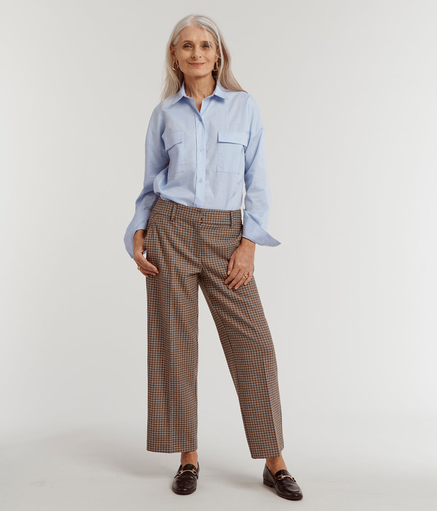 Pantalón de gabardina elástica ecológica PALIBRIT/78098/544