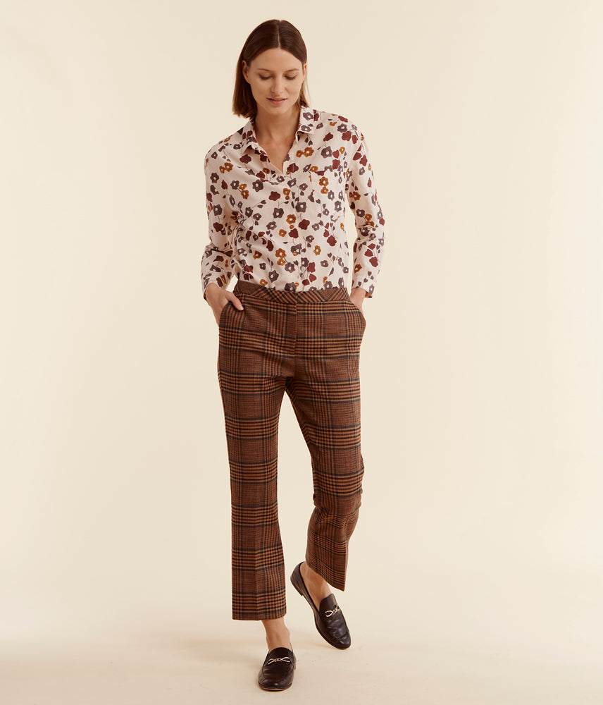 Trousers in eco-friendly stretch gabardine PALISCOUNT/78131/548